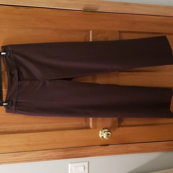LIZ & CO STRETCH Pin Stripe Dress Pants Trousers Size 10 - Picture 1 of 4